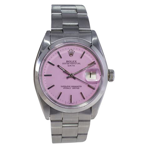 Rolex with pink face